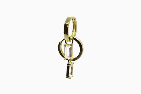 Ameya अमेय | Bergkristall | Hoop | 18K Vermeil Vergoldung